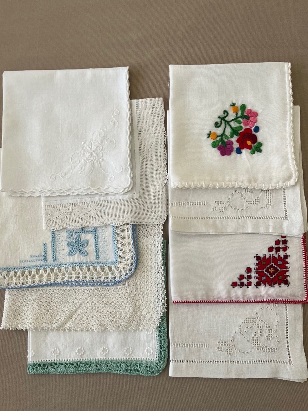 Vintage Handkerchiefs Lot of 9